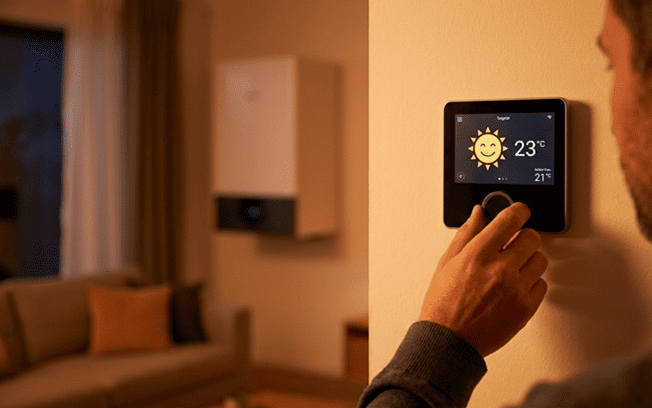Heat pump or furnace service