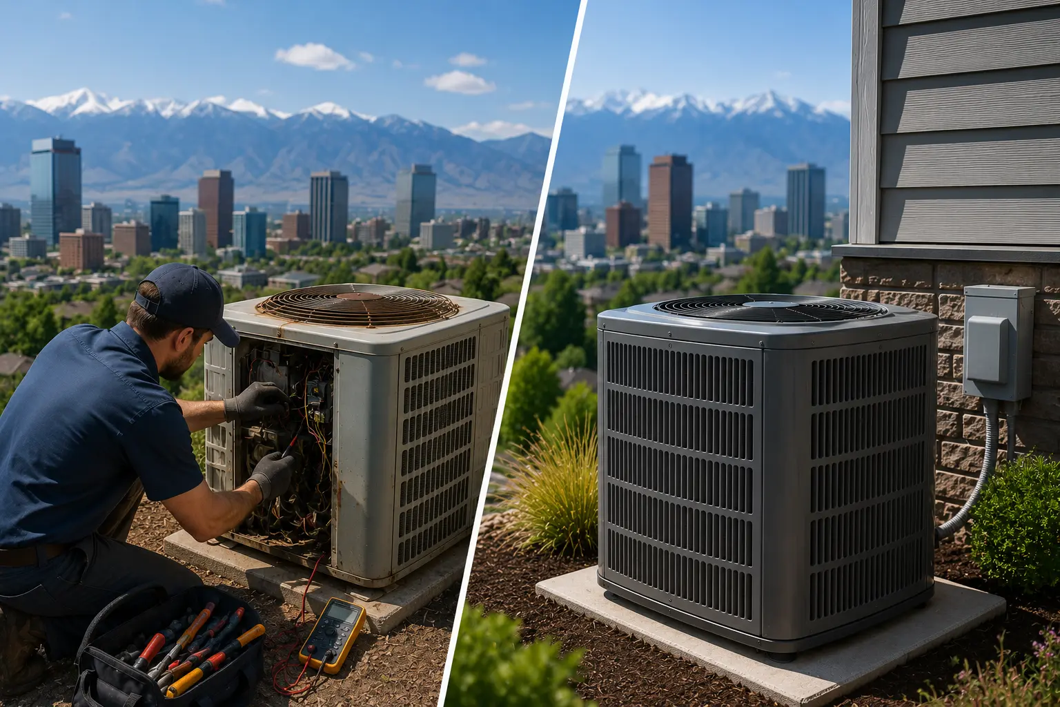 AC Repair vs Replace in Denver